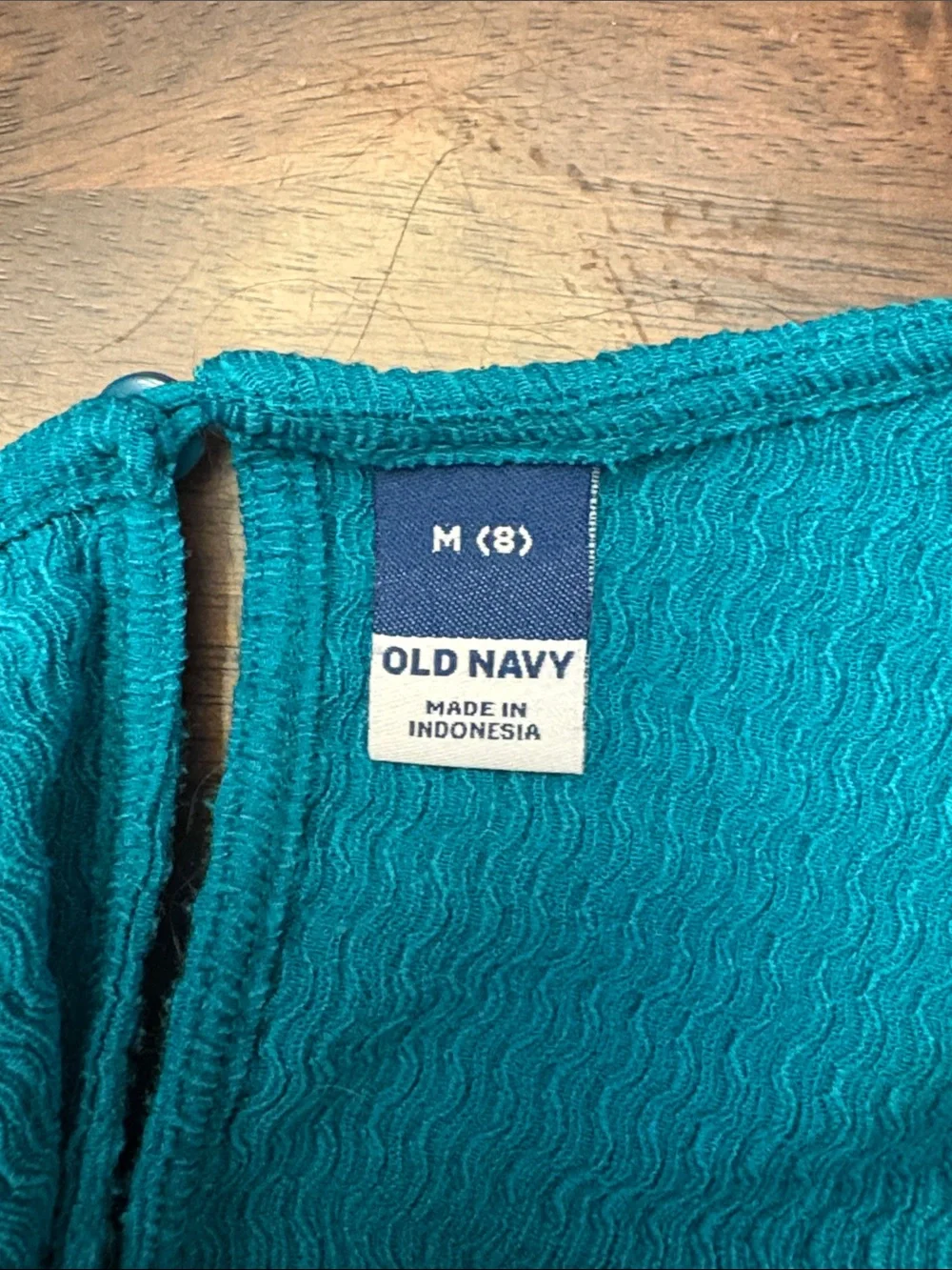 Old Navy Girls' Teal Flutter-Sleeve Knit Romper